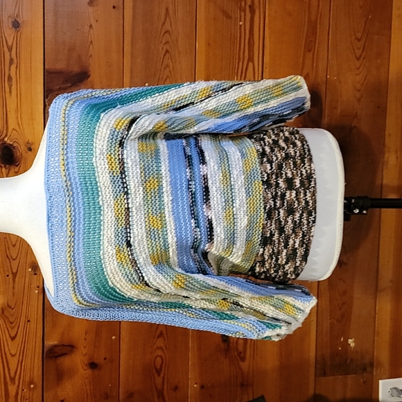 Anthropologie Rosie Neira Medium "Marbled Bands Sweater" - Picture 6 of 15